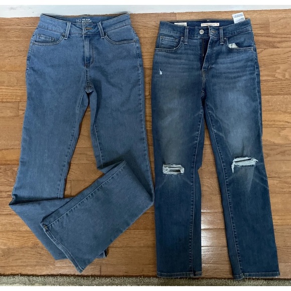 Lot of 2 denim jeans ! Levi size 26. NOBO size 7 great condition ! - Picture 8 of 8